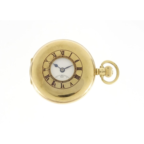 Gold 9ct Gents Swiss Half Hunter Presentation Pocket watch 1940